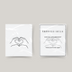 Temporary tattoo hands heart