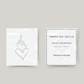 Temporary tattoo heart on fire