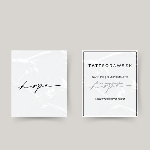 Temporary tattoo hope