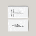 Temporary tattoo hopeless romantic