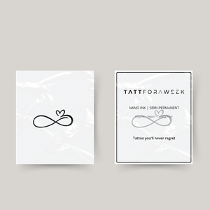 Temporary infinity tattoo