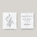 Temporary tattoo birthflower January