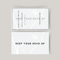 Temporary tattoo keep your head up