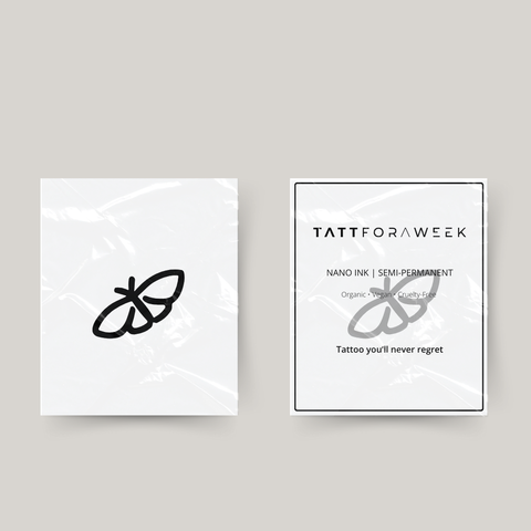 Temporary tattoo small flying butterfly