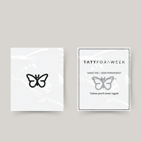 Temporary tattoo small butterfly