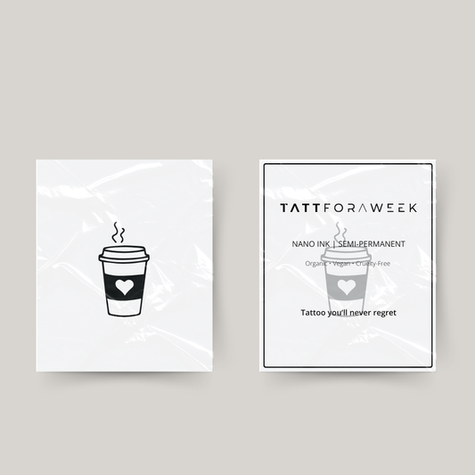 Temporary tattoo coffee