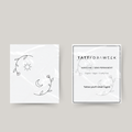 Temporary matching tattoo flowers, sun & the moon