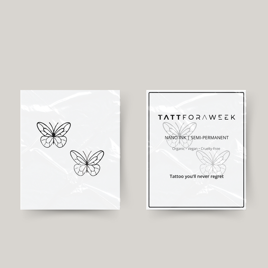 Tijdelijke matching tattoo butterflies