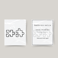 Temporary matching puzzle tattoo