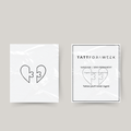 Temporary matching tattoo puzzle heart