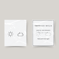 Temporary matching tattoo sun & cloud