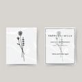Temporary tattoo picked flowers