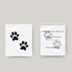 Temporary tattoo dog paws