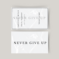 Temporary tattoo never give up