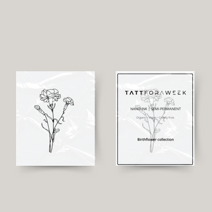 Temporary tattoo birthflower October