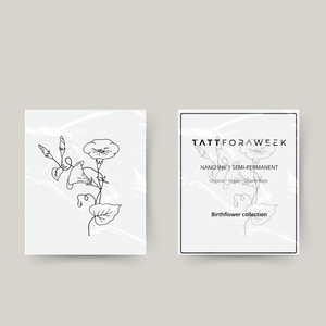 Temporary tattoo birthflower september