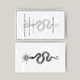 Temporary tattoo snake, sun and moon