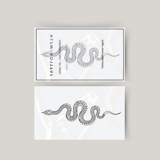 Temporary tattoo large snake