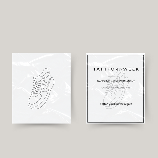 Temporary tattoo sneakers
