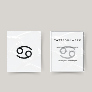 Temporary lobster tattoo