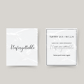 Temporary tattoo unforgettable