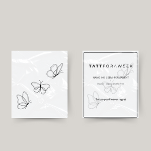 Temporary tattoo butterflies