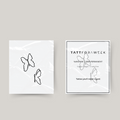 Temporary tattoo fineline butterflies