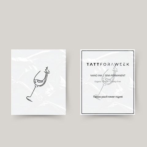 Temporary tattoo wine