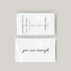 Temporary tattoo you are enough