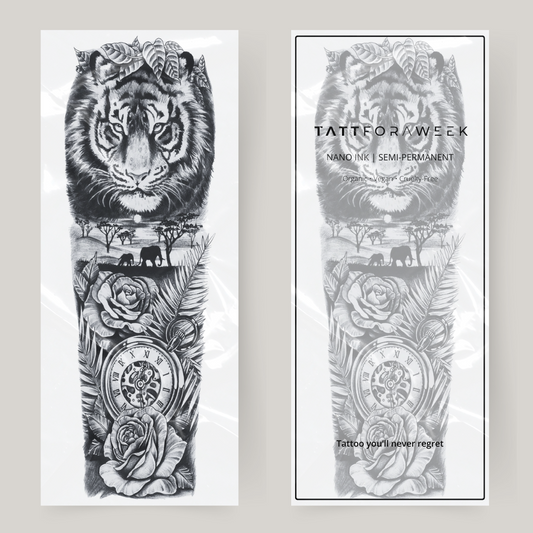 Nep tattoo sleeve lion