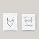 Temporary tattoo devil heart