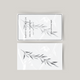 Temporary tattoo large plant