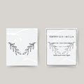 Temporary tattoo hanging plants
