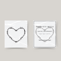 Temporary tattoo heart barbed wire