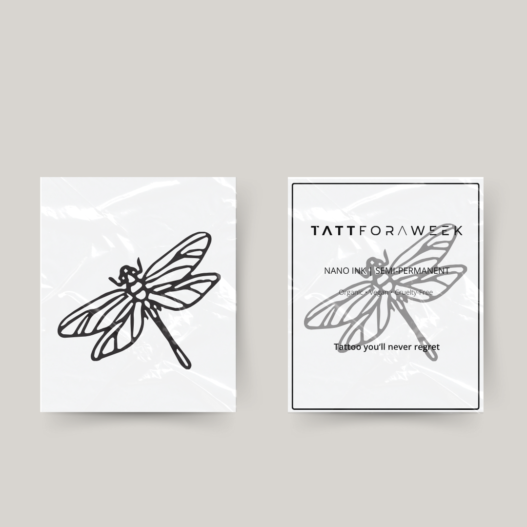 Temporary tattoo dragonfly