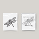 Temporary tattoo dragonfly
