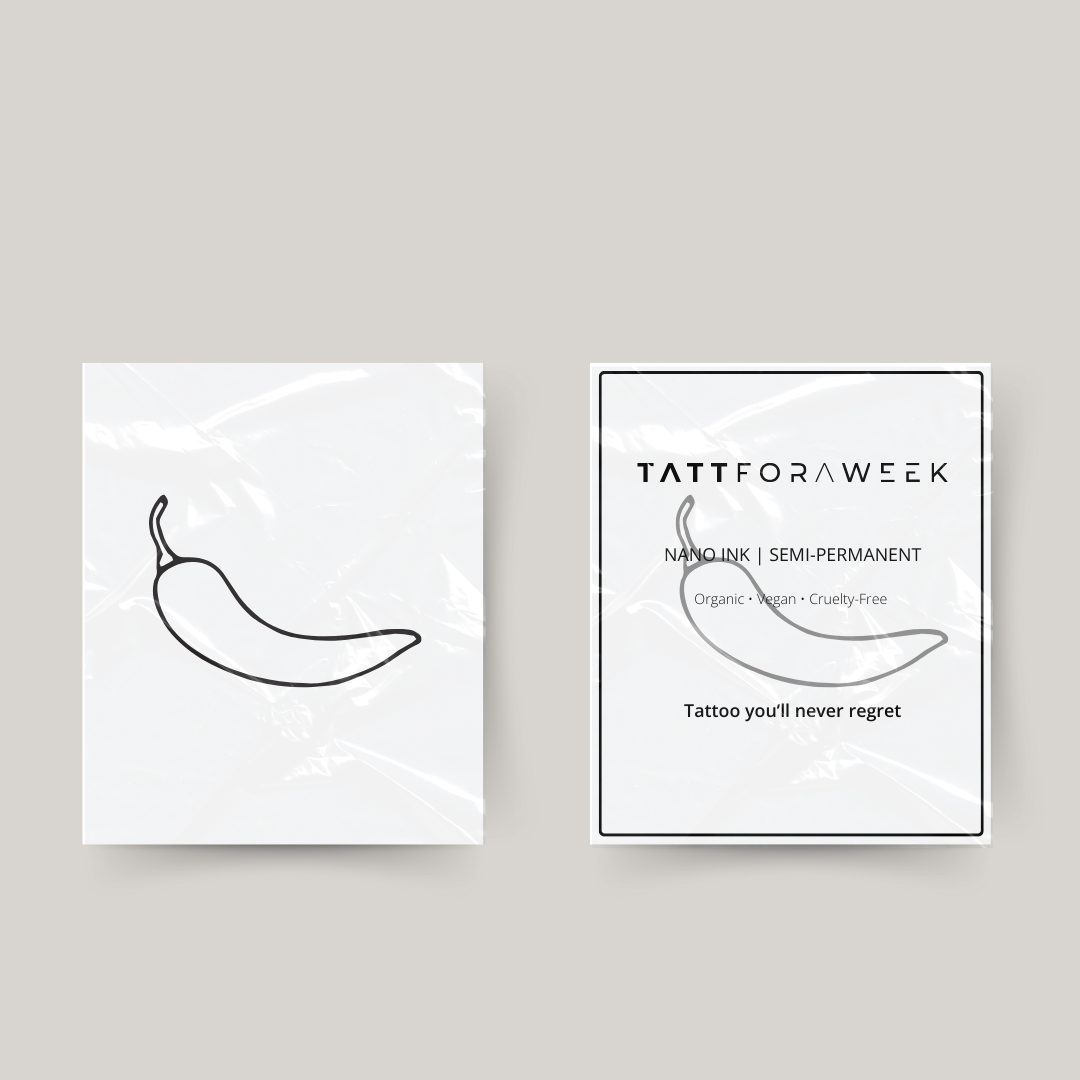 Temporary tattoo pepper