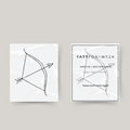 Temporary tattoo bow and arrow