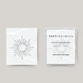 Temporary tattoo shining sun