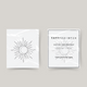 Temporary tattoo shining sun